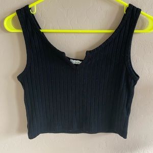 Black crop top